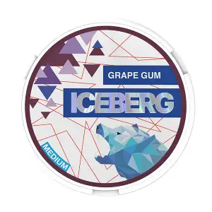 Grape Gum Nicotine Pouches Light by Ice Berg 20mg/g